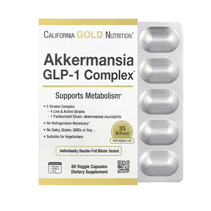 Akkermansia GLP-1 Complex Probiotic 35 Billion | Metabolism Support Formula