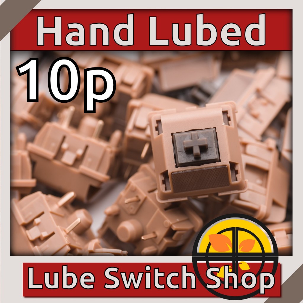 ลูปมือ10ตัว Durock Mocha Chocolate Lubed Tactile Swithces