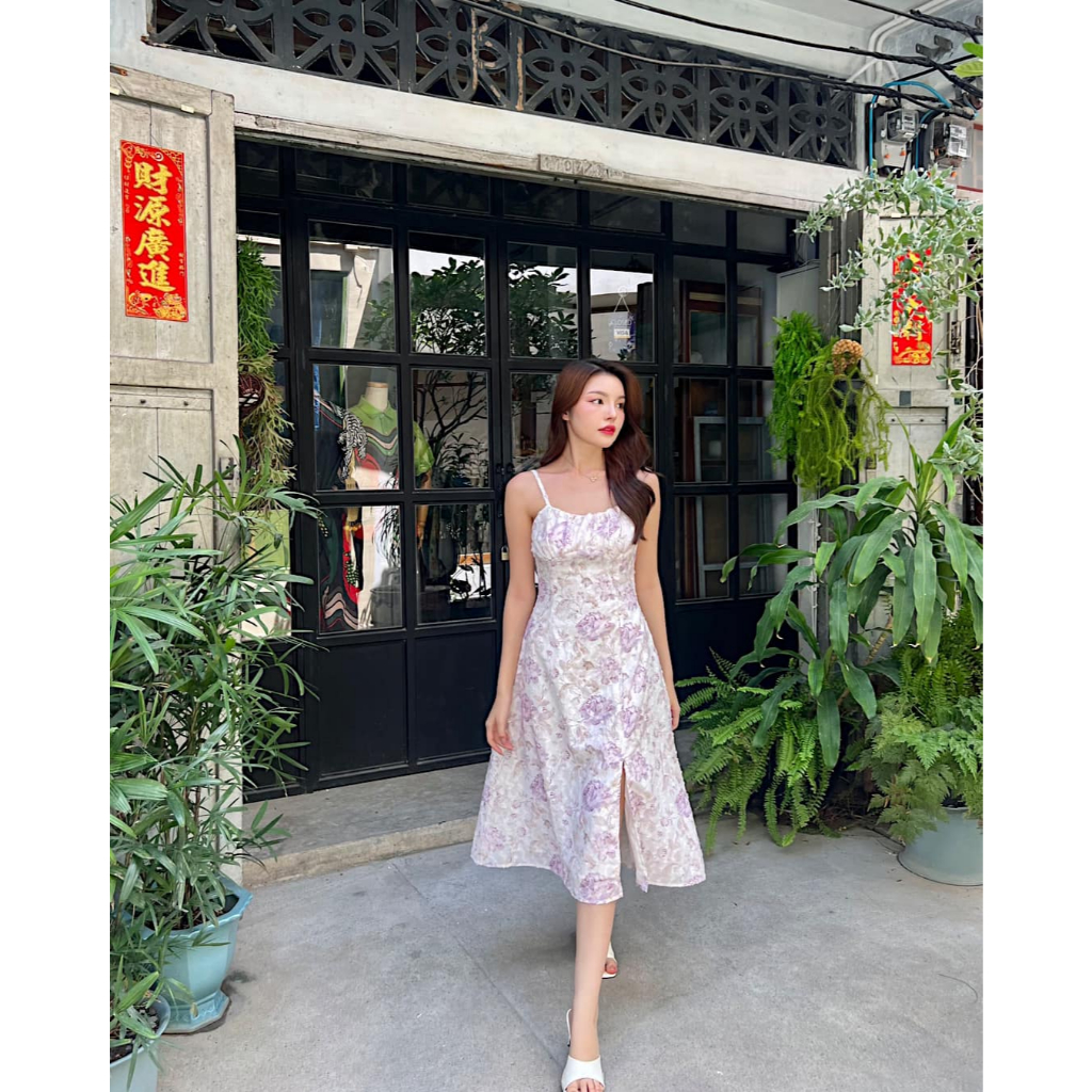 (ส่งต่อ) Pjkk.clothes Rapearl Dress