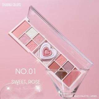 HF661 SIVANNA Colors Palette พาเลทท์แต่งหน้า เมคอัพเซทหัวใจ