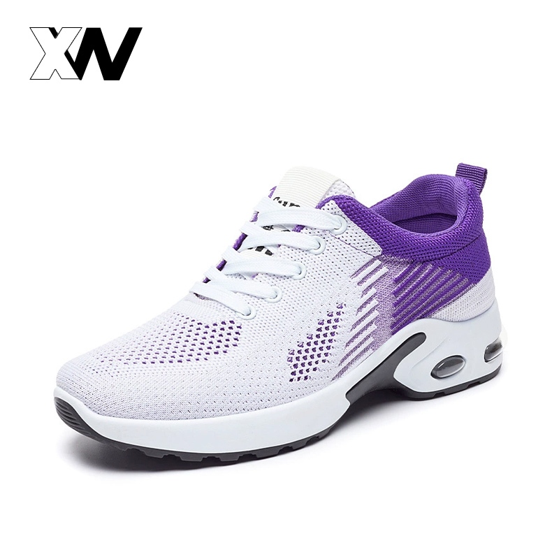 XWbrand รองเท้าผ้าใบผู้หญิง ดีไซน์สีตัดกันอย่างลงตัว น้ำหนักเบา สไตล์ด้วยเชือกผูก จัดส่งจากประเทศไทย ผ้าตาข่ายระบายอากาศ