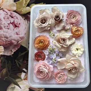 🌸ถูกที่สุด🌸 ซิลิก้าทราย 1 กิโล. สำหรับทำดอกไม้แห้ง มาลัยบ่าวสาว Silica gel สารกันชื้น ซองกันชื้น