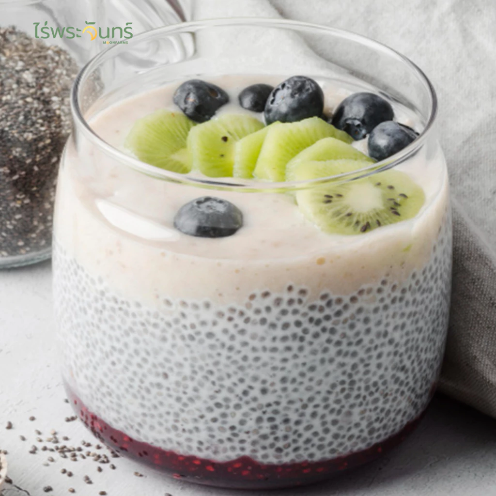 เมล็ดเจีย Organic มีอย. คัดพิเศษ เกรดพรีเมี่ยม แบรนด์ไร่พระจันทร์ ( chia seed เมล็ดเจีย เจีย เมล็ดเชีย ธัญพืช ) thumbnail 6