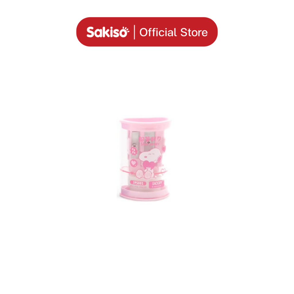 Sakiso กบเหลา 2 ช่อง + ยางลบ ในชิ้นเดียวกัน Snoopy School Time - รูปที่ 3