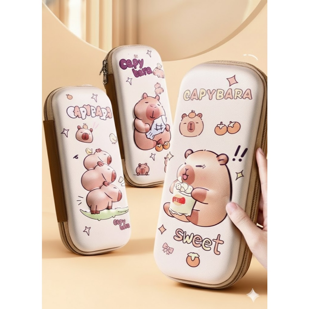 [B3D318] กล่องดินสอ คาปิบาร่า Capybara กระเป๋าดินสอ ลายน่ารัก กล่องใส่อุปกรณ์การเรียน กล่องดินสอ 3 มิติ ดีไซน์น่ารัก สำห - รูปที่ 6