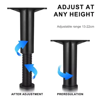 ขาเตียงปรับระดับได้ ขาตั้งไม้เนื้อแข็ง Adjustable bed legs สําหรับวางฐานเตียงนอน
