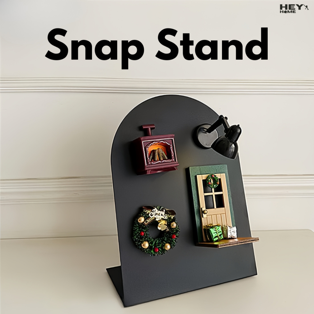 Heyhome แผ่นแม่เหล็กตั้งโต๊ะ Snap Stand บอร์ดแม่เหล็กมินิมอล สำหรับติดโน้ต รูปภาพ ตารางเรียน จัดระเบียบโต๊ะทำงาน