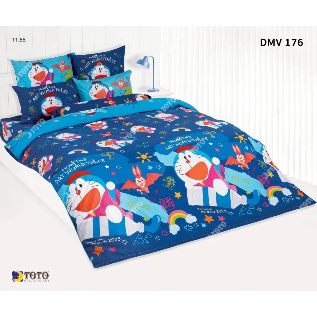 DMV176: ผ้าปูที่นอน ลายโดราเอมอน Doraemon/TOTO - รูปที่ 1