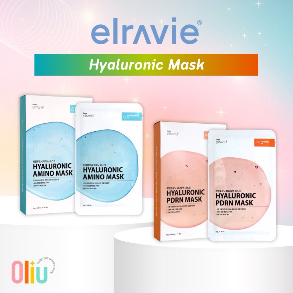 Elravie Hyaluronic Amino Mask / Hyaluronic PDRN Mask 25g.