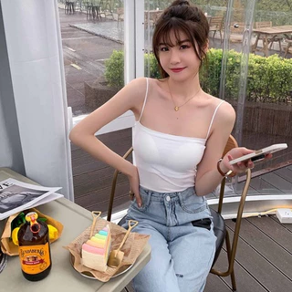 Peony & Lace เสื้อกล้าม ผู้หญิง สายเดี่ยว มีบราในตัว ยืดหยุ่นสูง ใส่สวยระดับ สะดวกแทนชุดใน #D02