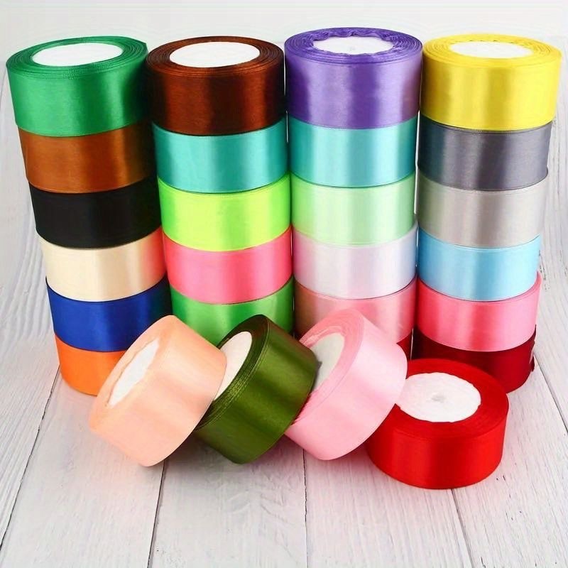 【Balamala】ริบบิ้นผ้าซาติน หน้ากว้าง 4cm ยาว 25 หลา/ม้วน สําหรับตกแต่งงานหัตถกรรม 34สี