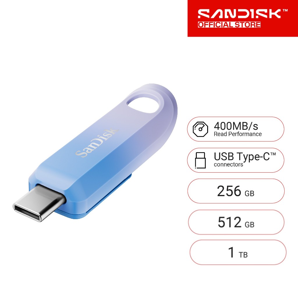 SanDisk®  CREATOR  USB-C™  FLASHDRIVE 256G 512G 1TB (SDCZ75C-xx-G46)