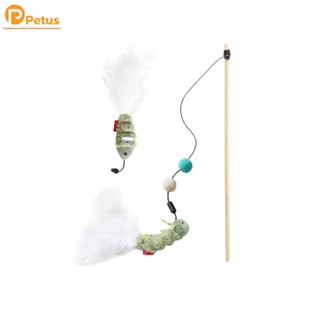 ไม้ตกแมว ของเล่นแมว Pet toy ช่วยเสริมทักษะ ปราศจากกลิ่น เสริ…