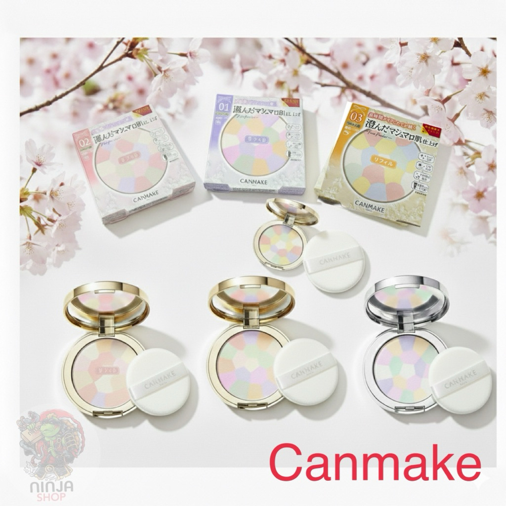 แป้งCanmake Marshmallow  Finish Powder Abloomของแท้จากญี่ปุ่น