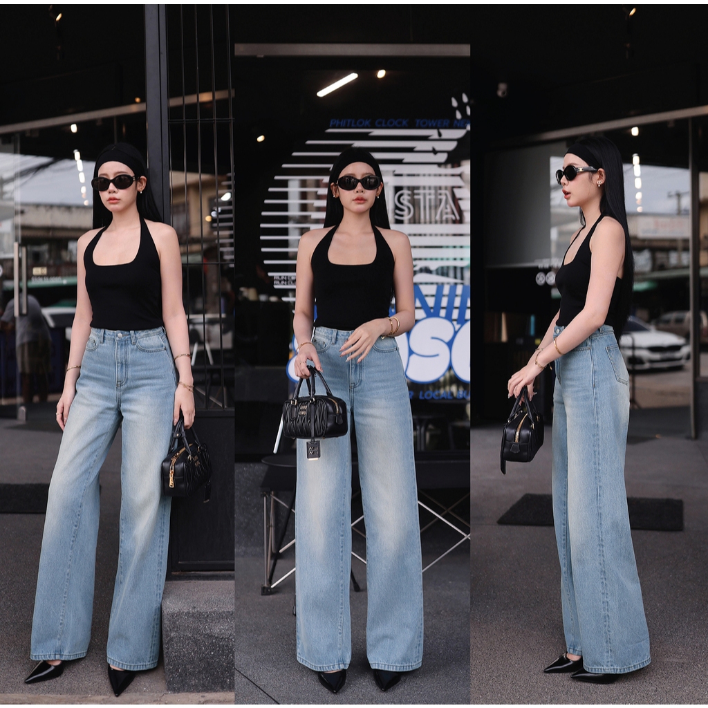 N7079 CLEAR SKY DENIM PANTS - NUMBERSEVEN