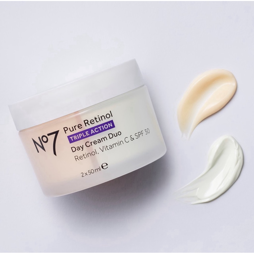 No7 Pure Retinol day cream Triple action Retinol SPF30 & Vitamin C cream