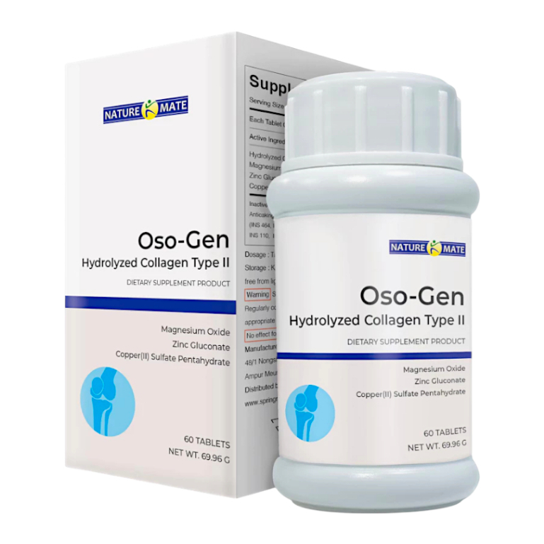 6617 Nature Mate OSO-GEN 60S peptide type || คอลลาเจน ไทพ์ทู บำรุงข้อ 60s Exp.12/27