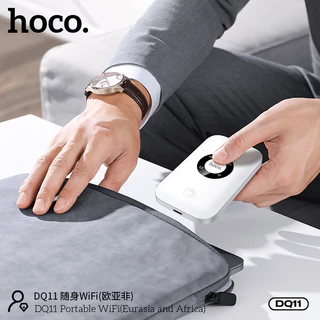 พ็อกเก็ตไวไฟ พ็อกเก็ต WiFi อินเตอร์เน็ตไร้สายแบบพกพา HOCO DQ11 WiFi 6 รองรับ 4G 150Mbps. เชื่อมต่อเสถียร ใช้งานไม่สะดุด