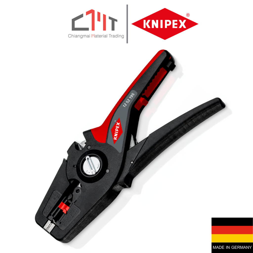 KNIPEX คีมปอกสายไฟ แบบอัตโนมัติ 8 นิ้ว No.12 52 195