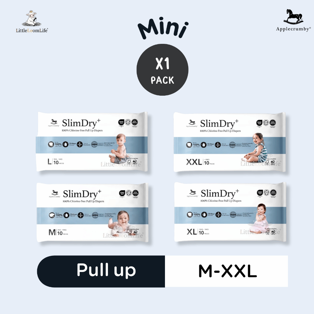 Applecrumby | New SlimDry Easy Day Pull Up Mini (5 แพ็ค 50 ชิ้น) M L XL XXL | กางเกง | กลางวัน
