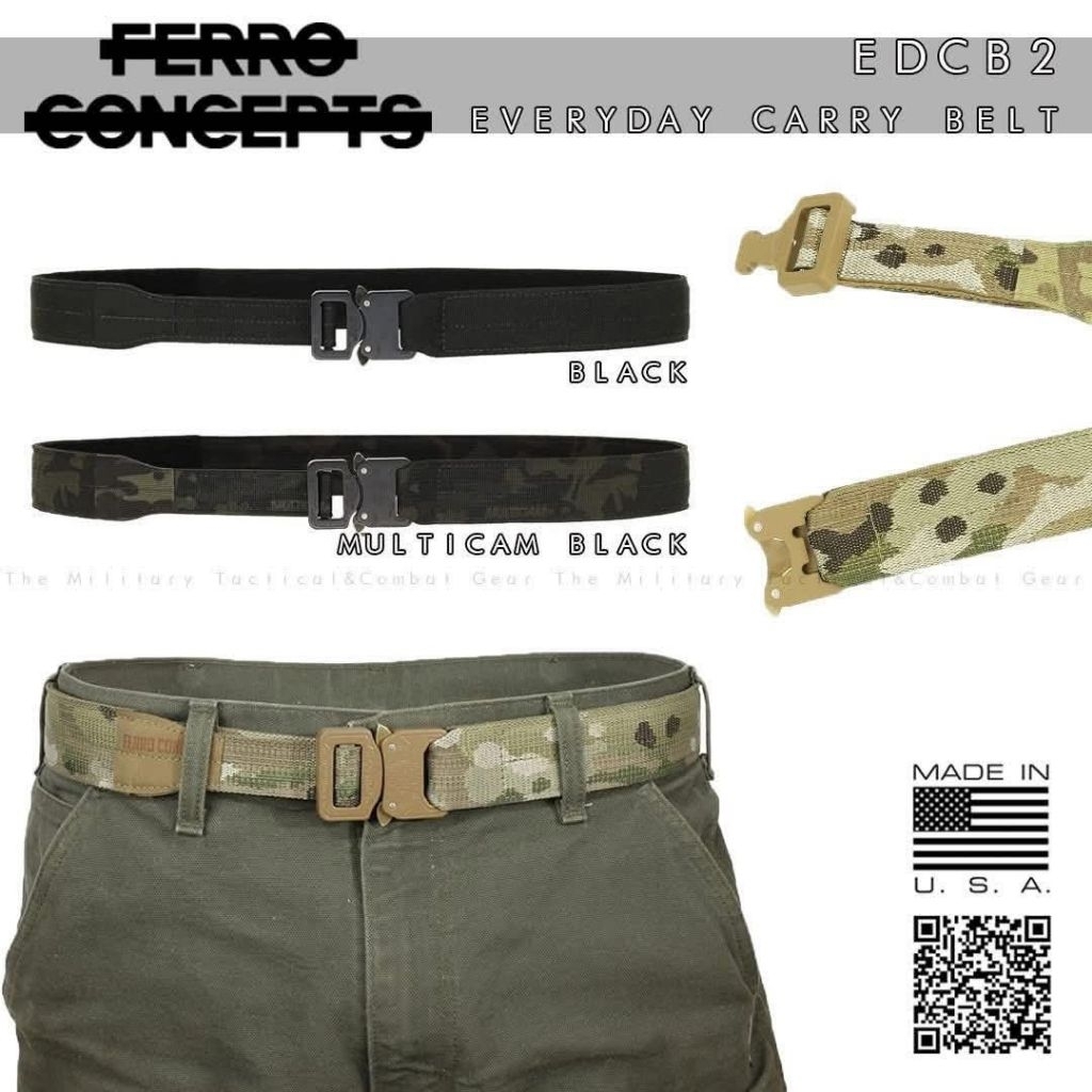 ใหม่! เข็มขัด Tactical จาก Ferro Concepts USA🇺🇸รุ่น EDCB2 Belt (Everyday Carry Belt) ตำรวจ ทหาร เจ้า