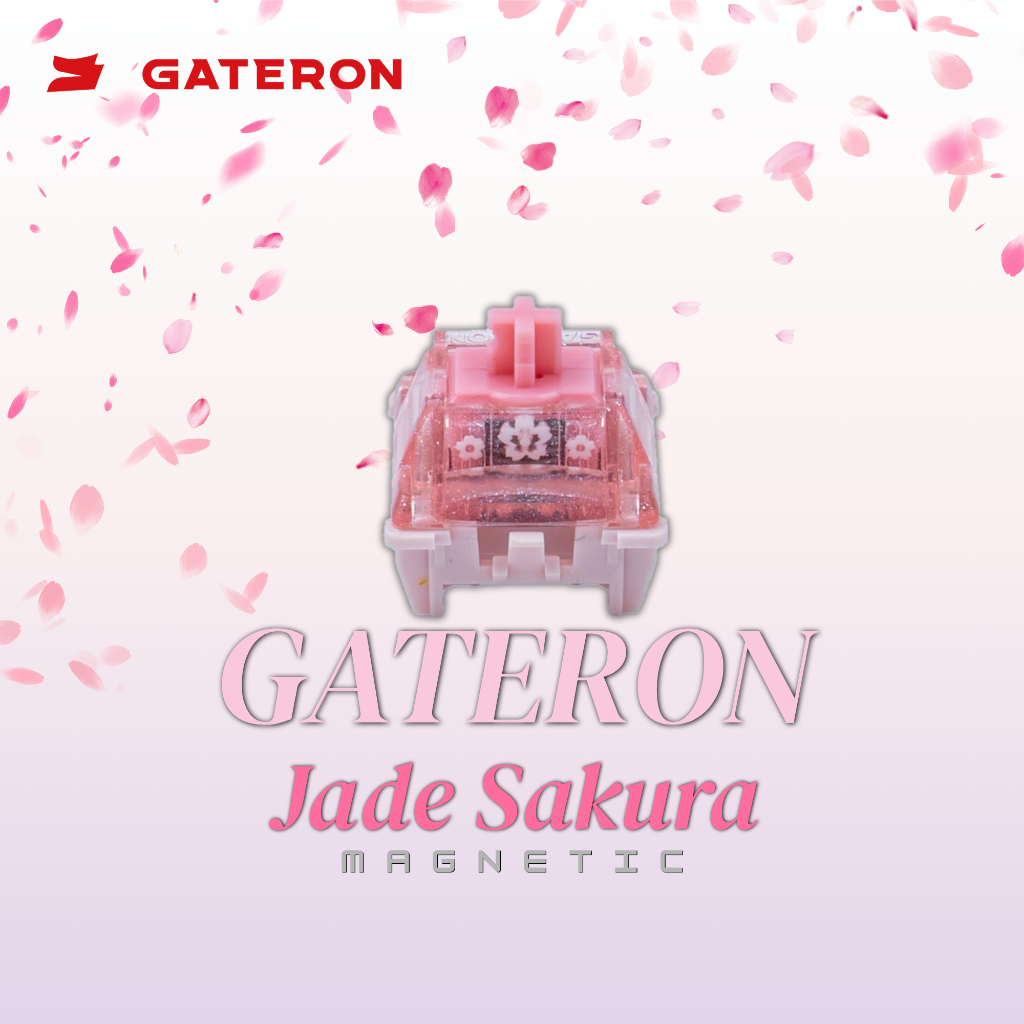 (พร้อมส่ง) Gateron Jade Sakura HE Magnetic Switch