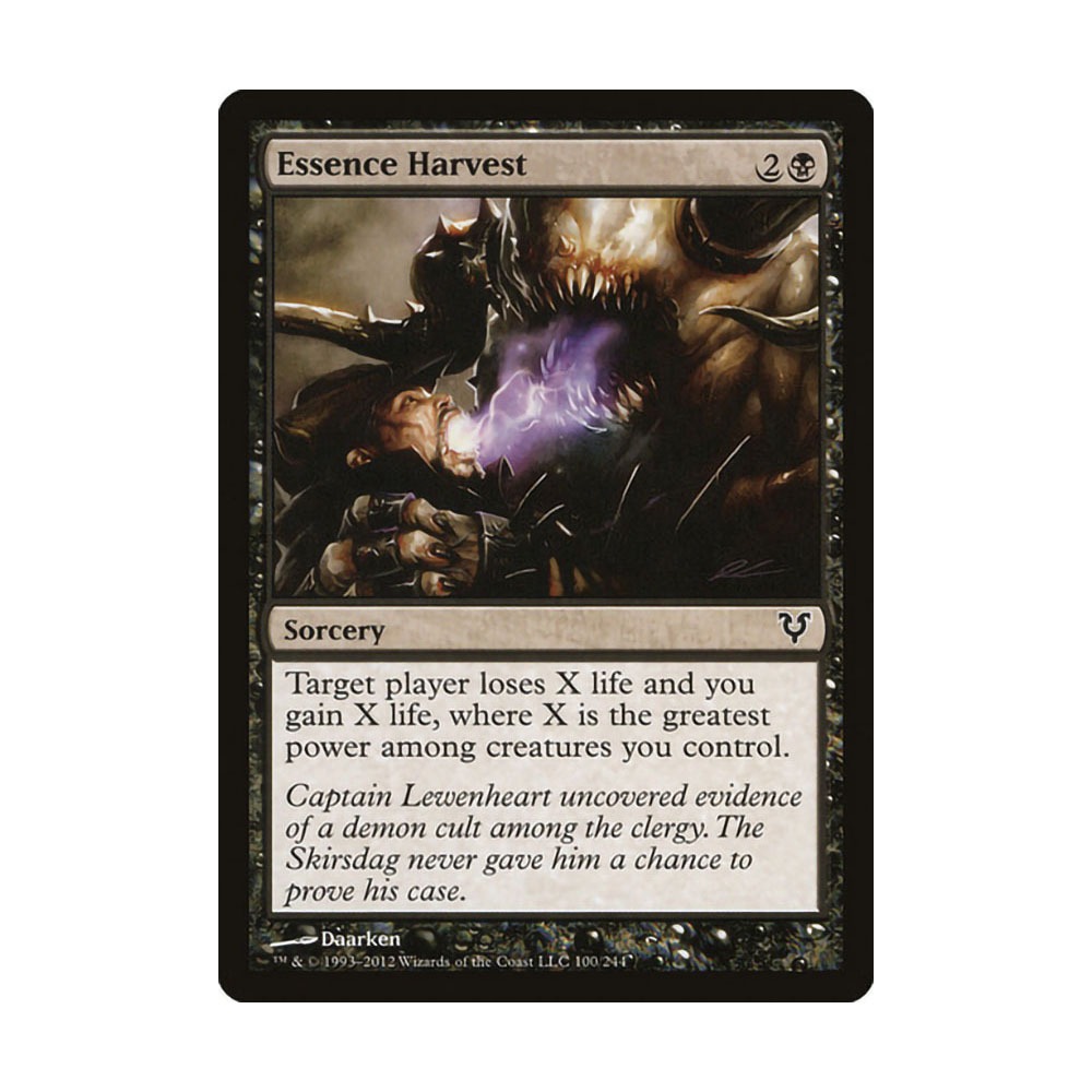 [MTG] Essence Harvest [AVR] [BLACK] [C] - Magic the Gathering SINGLES