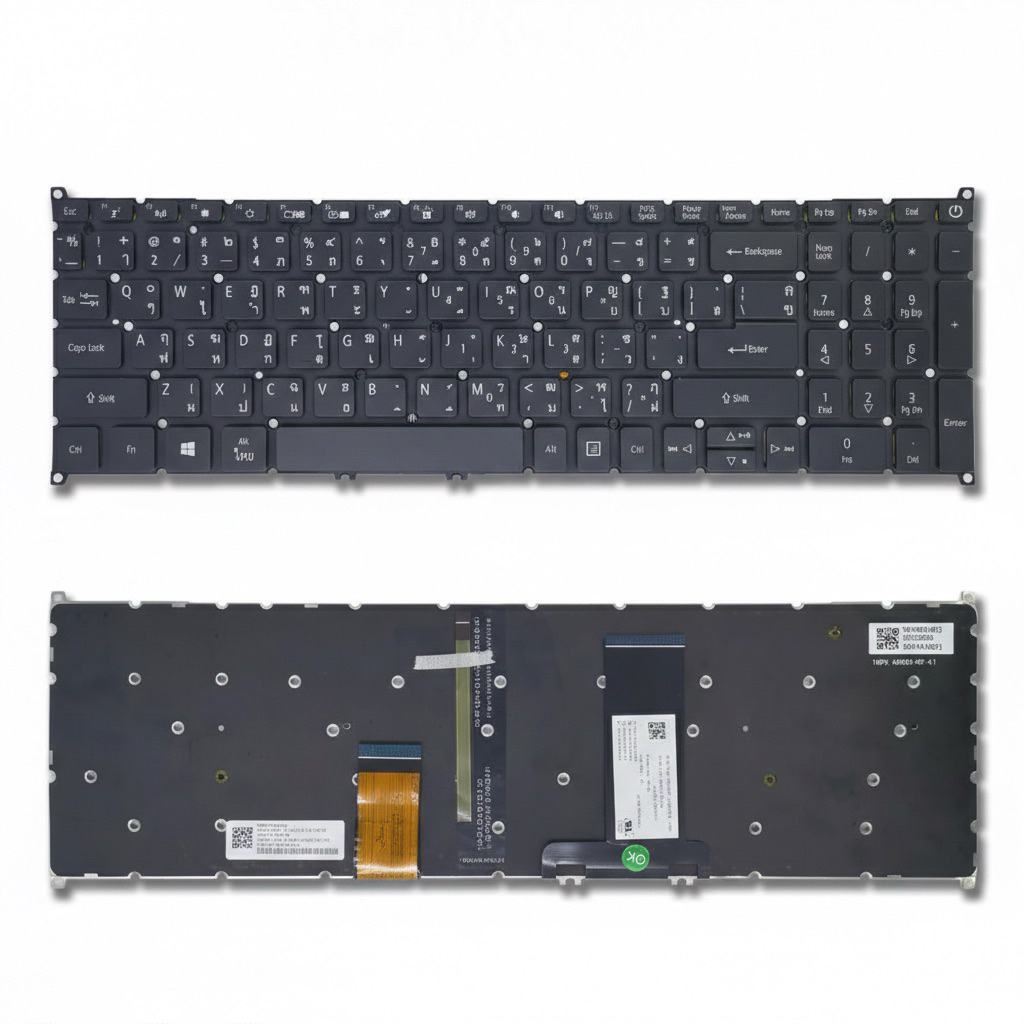❤️️ คีย์บอร์ด ACER Aspire 7 A715-74G A715-75 A715-75G A715-42G N17C2 N19C5 มีไฟ KEYBOARD