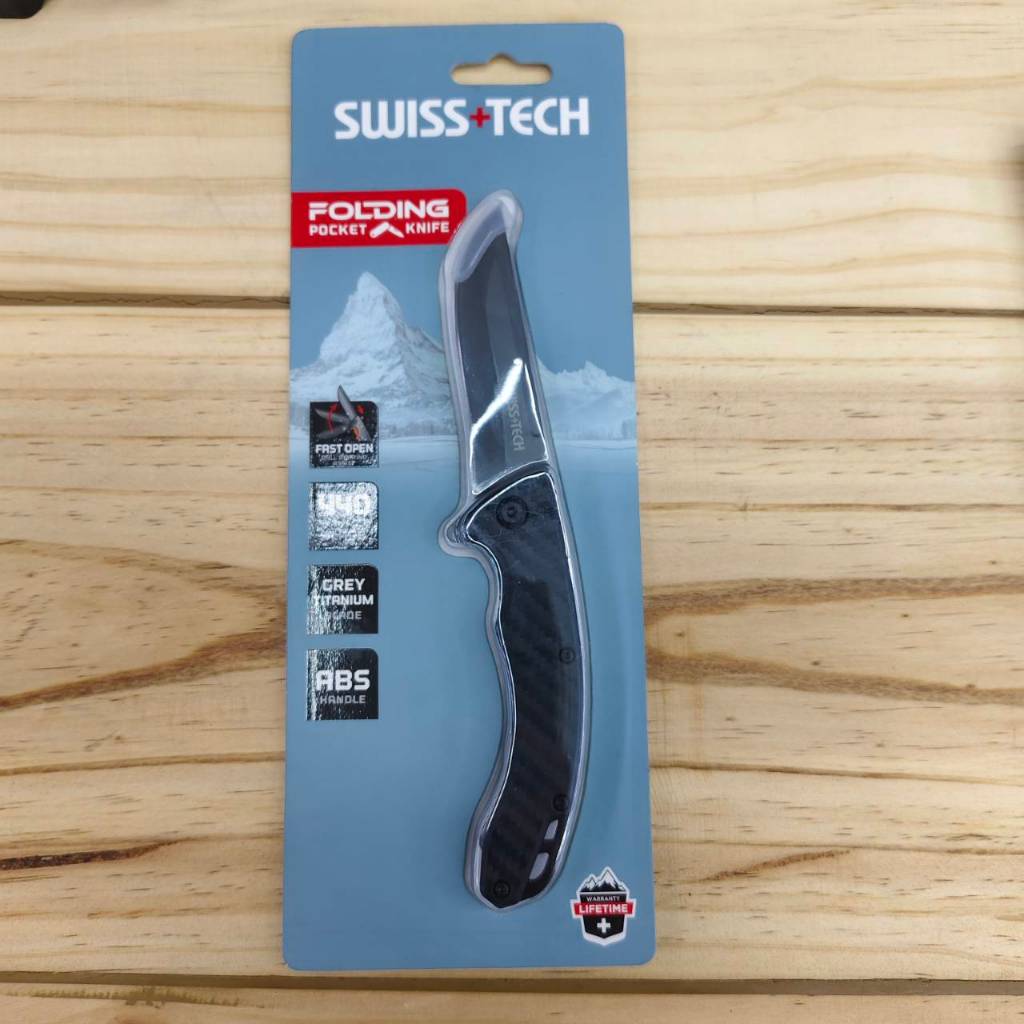 SWISS+TECH ST014039 มีดพับพกพา (มีดเดินป่า) มีหลายแบบ รับประกันของแท้