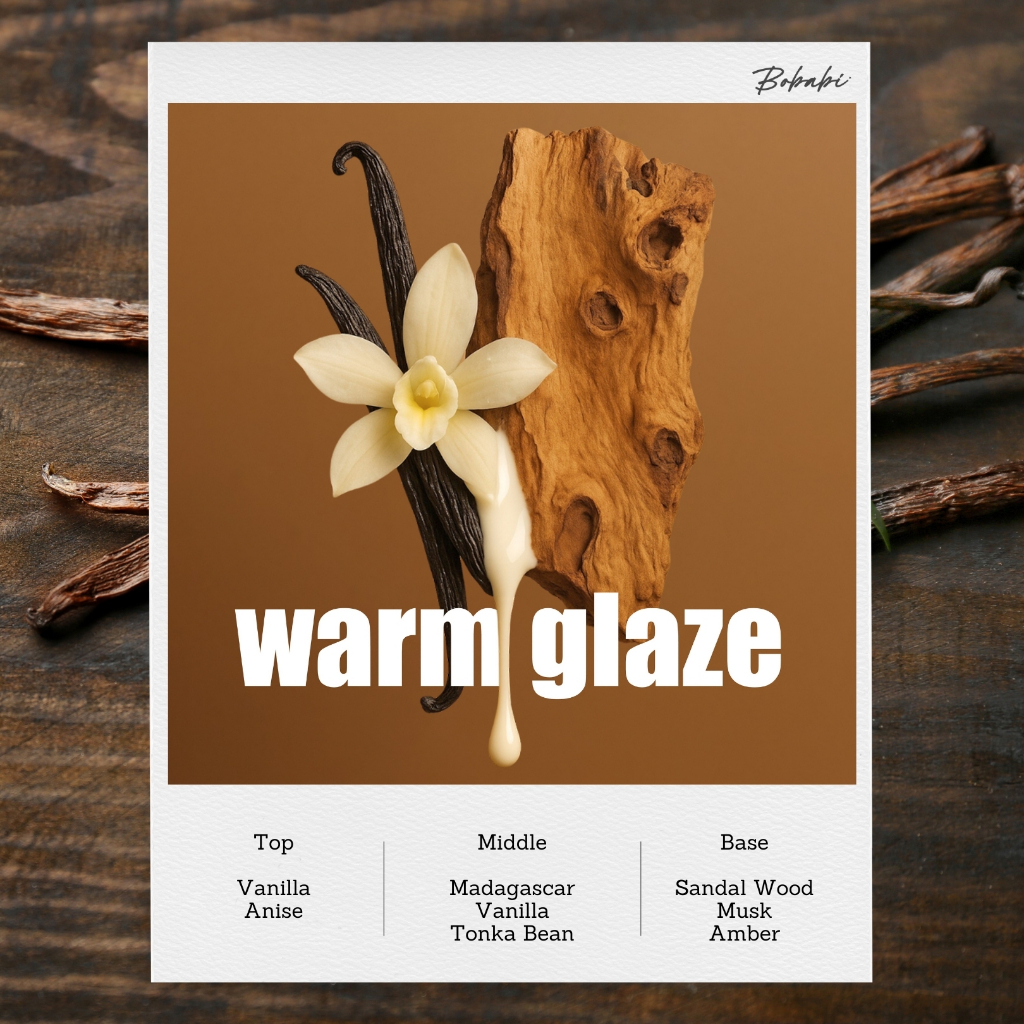 Bobabi ก้านไม้หอม - กลิ่น Warm Glaze // วนิลา ไม้กฤษณา reed diffuser