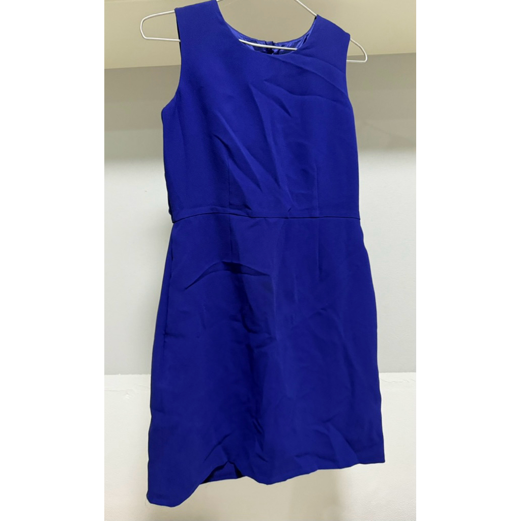 เดรสสั้น G2000 คอกลม ซิปหลัง