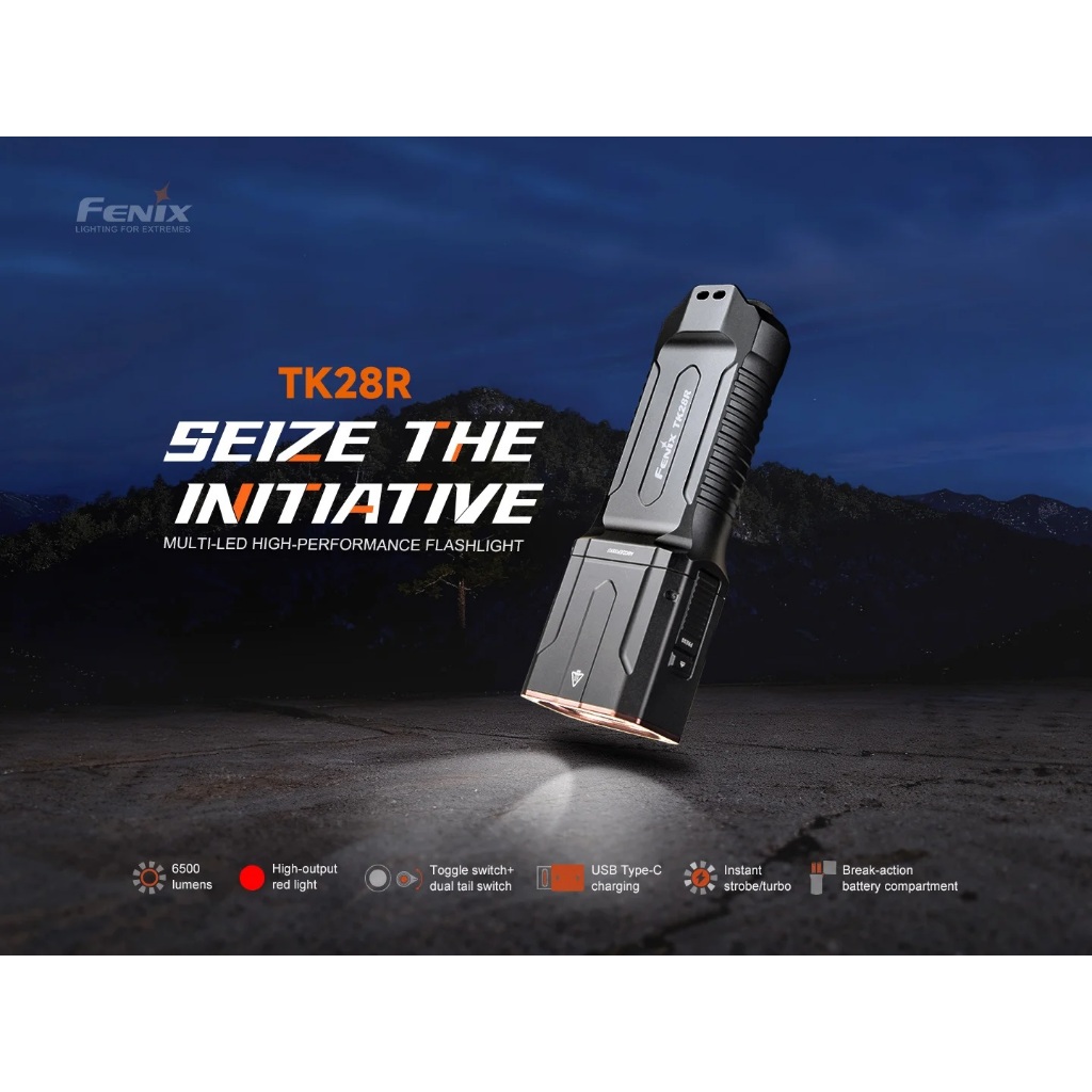 ไฟฉาย FENIX TK28R สว่าง 6500 ลูเมนส์ ไกล 400 เมตร