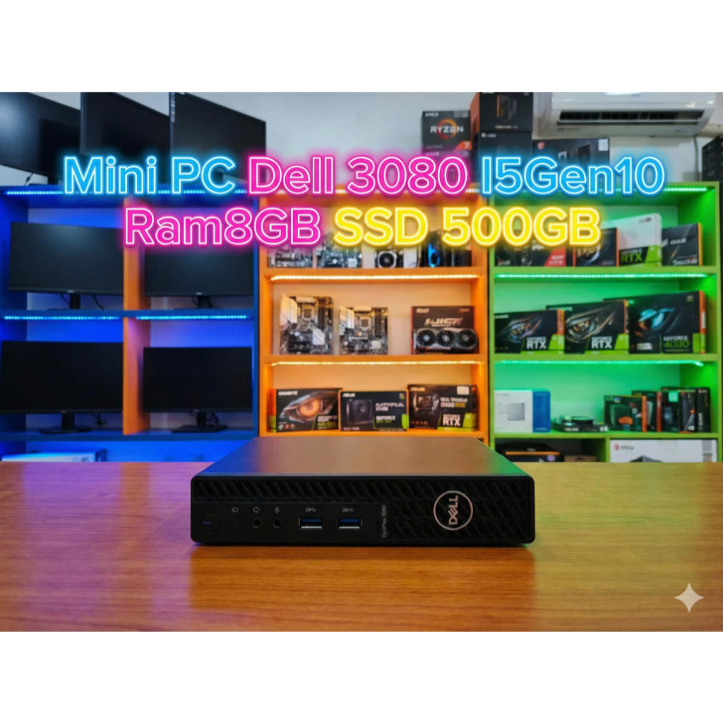 🔥คอมจิ๋วตัวแรง🔥 Mini PC Dell OptiPlex 3080 Micro | i5 Gen10 | Ram 8GB | SSD 500GB |