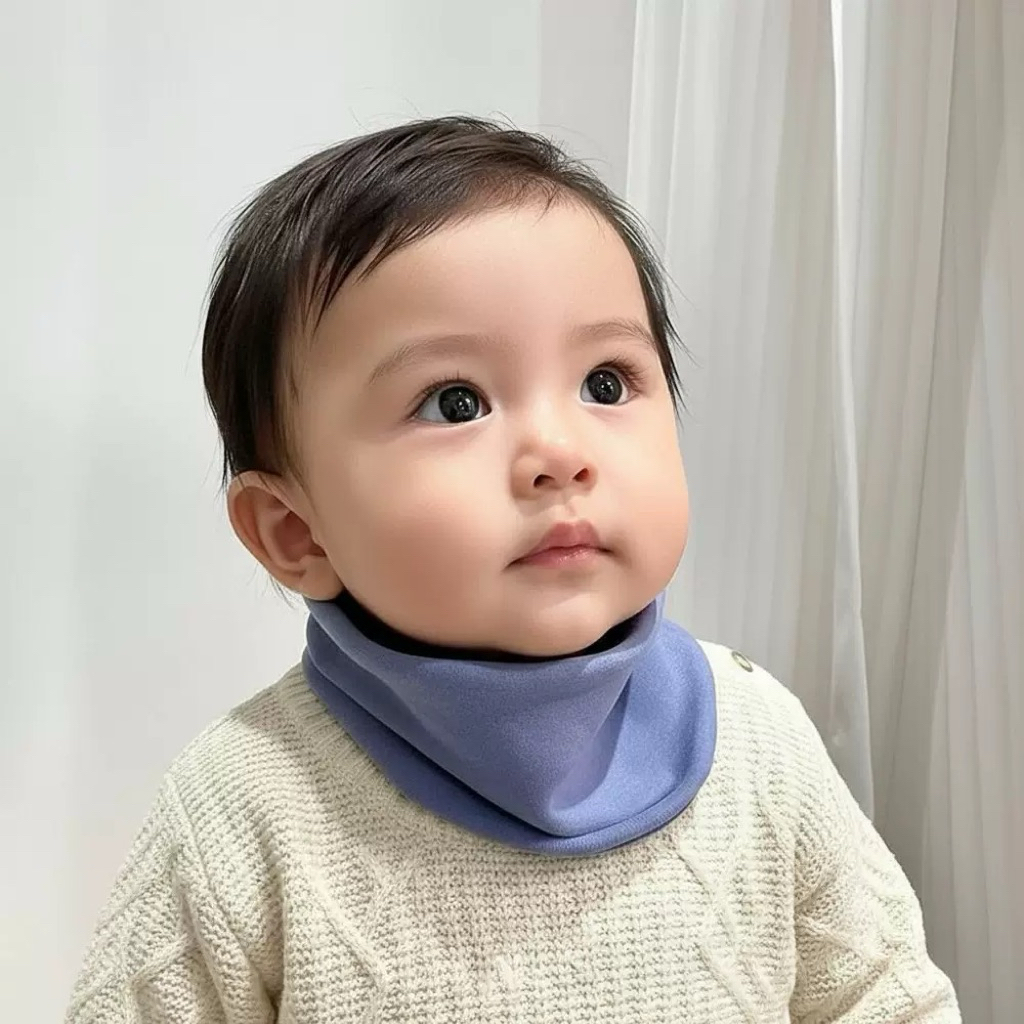 โดนัทใส่คอสำหรับเด็ก 1ขวบ-8 ปี ผ้าคอตตอน/ผ้าฟลีช นิ่ม อุ่น ทูอินวันดึงขึ้นมาปิดปาก ปิดจมูกได้❄️🔥 - รูปที่ 2