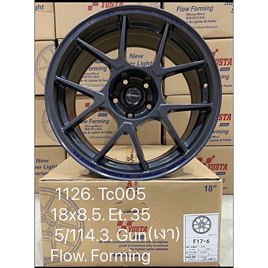 ล้อแม็กซ์ YUSTA​ TC005​ขอบ18 5รู114.3​กว้าง8.5นิ้ว ET38มี5สี​เทากัน,สีเงิน,สีขาวล้อคุณภาพแข็งแรงทนทา