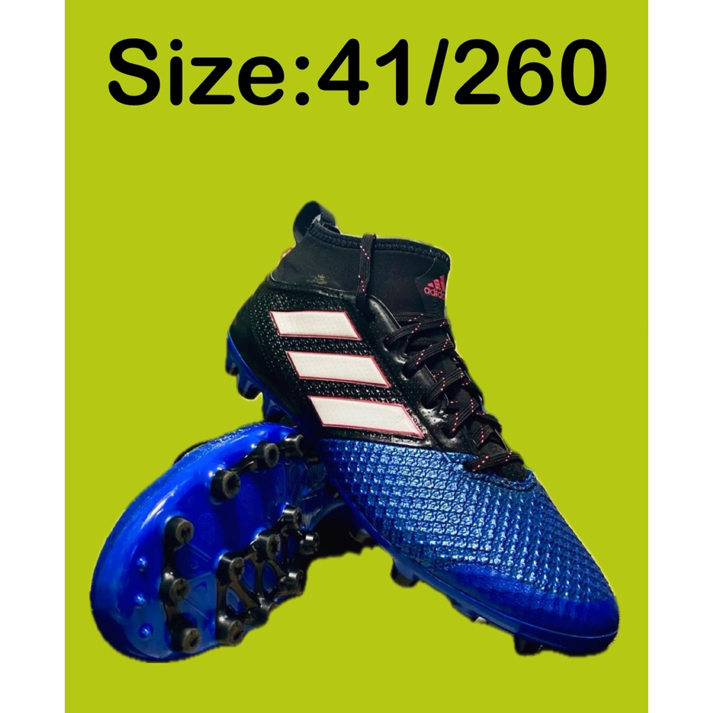 Adidas ACE Size:41.5/260 รองเท้าสตั๊ดมือสองของแท้ทั้งร้าน (โปรดอ่านรายละเอียดให้ชัดเจนทุกครั้งก่อนสั