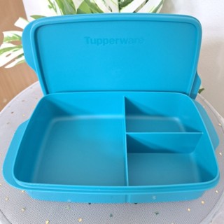 Tupperware กล่องข้าวจอยลี่ทัพ มีช่องแบ่ง ความจุ1ลิตร(1ใบ) กล…