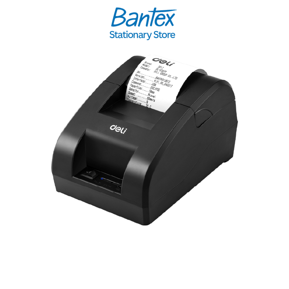 Deli ปริ้นเตอร์ เครื่องพิมพ์ เครื่องพิมพ์ใบเสร็จ รองรับ Windows พิมพ์ใบรับเงิน Receipt Printer