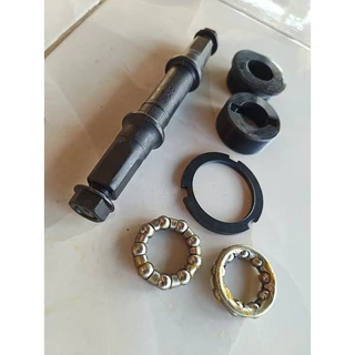 กระโหลกเหลี่ยมยาว 122.5mm. / 199mm. กระโหลกจักรยาน ครบชุด คุณภาพดี แข็งแรง ทนทาน ส่งเร็ว กระโหลก