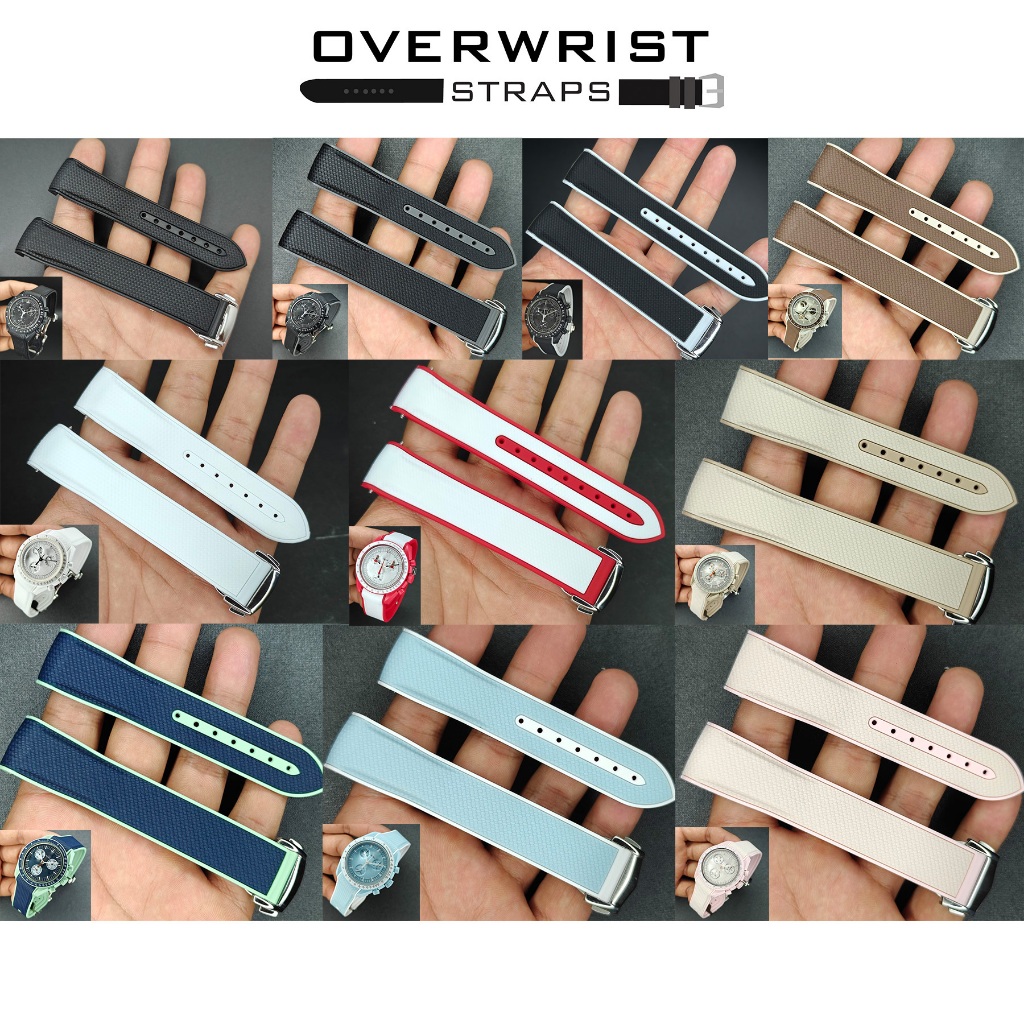 สายนาฬิกาแบบยางรุ่น Curved End Deployant for OXS, RL 20mm, OMG Speed M
