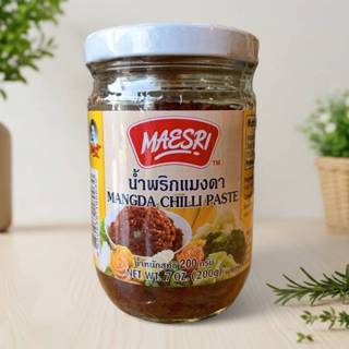 น้ำพริกแมงดา ขวดแก้ว 200 กรัม ตรา แม่ศรี