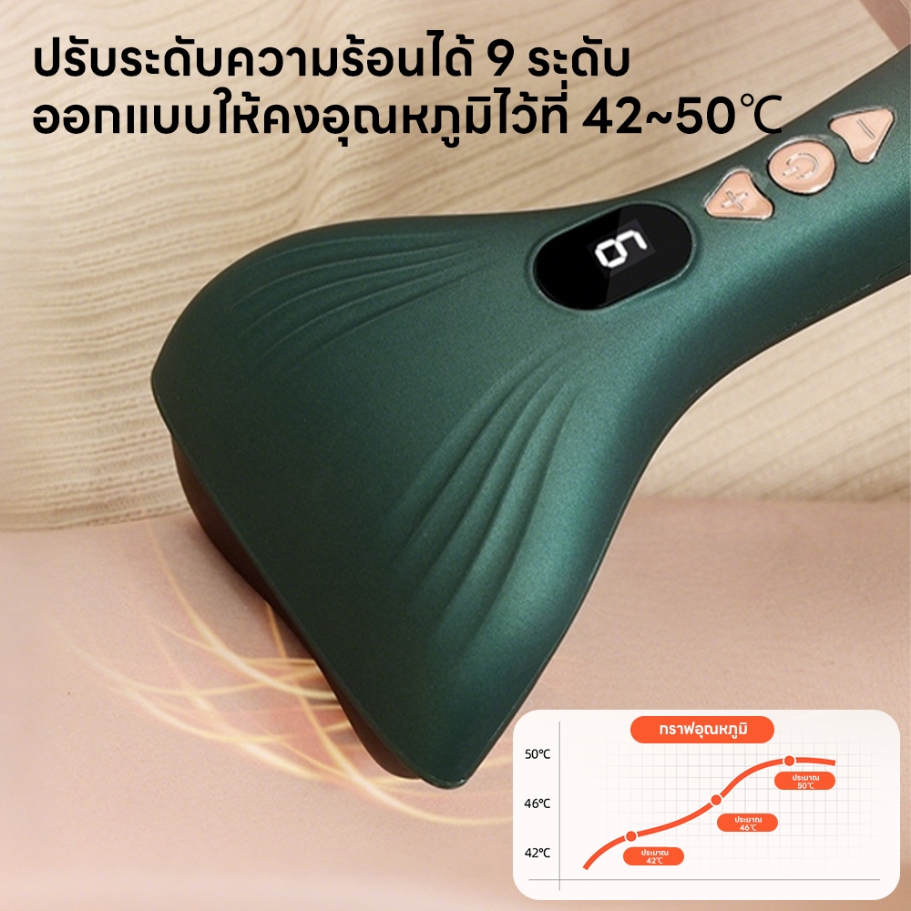 INSMART กัวซาไฟฟ้า หินธรรมชาติ กัวซาไฟฟ้า เครื่องนวดกัวซา fuli เครื่องนวด นวดช่วยการล้างพิษและผ่อนคลาย - รูปที่ 4