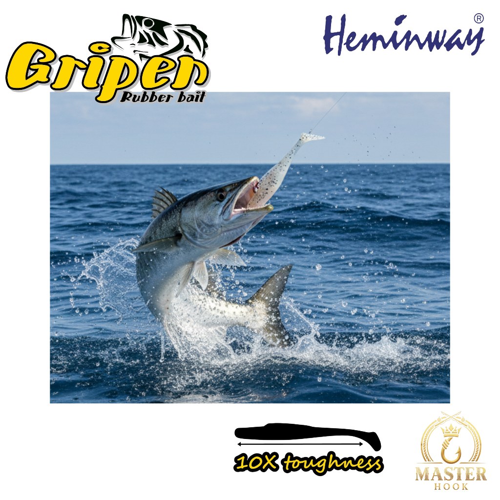 เหยื่อยาง Heminway Gripen เหยื่อตกปลา