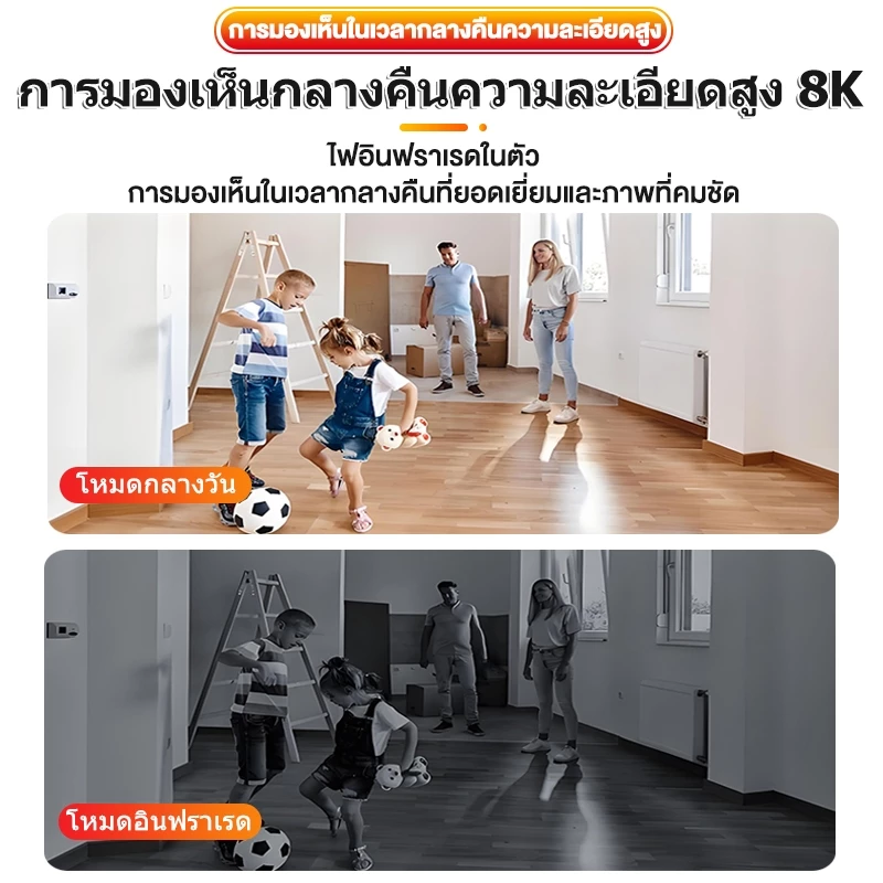 【มุมกว้างพิเศษ 360°】 8K/Full HD กล้องวงจร กล้องแอบ กล้อง 360 องศา กล้องรูเข็ม ก้องวงจรปิด วงจรปิด mini camera thumbnail 9
