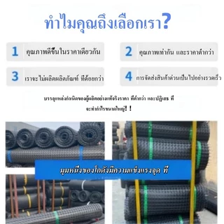 ตาข่ายพลาสติก HDPE (กว้าง 0.6m 1m 1.2m 1.5m 1.8m 2m) ยาว 20m. (ใช้กันนก กันไก่ ใช้ทำรั้ว) ตาข่ายกันนก
