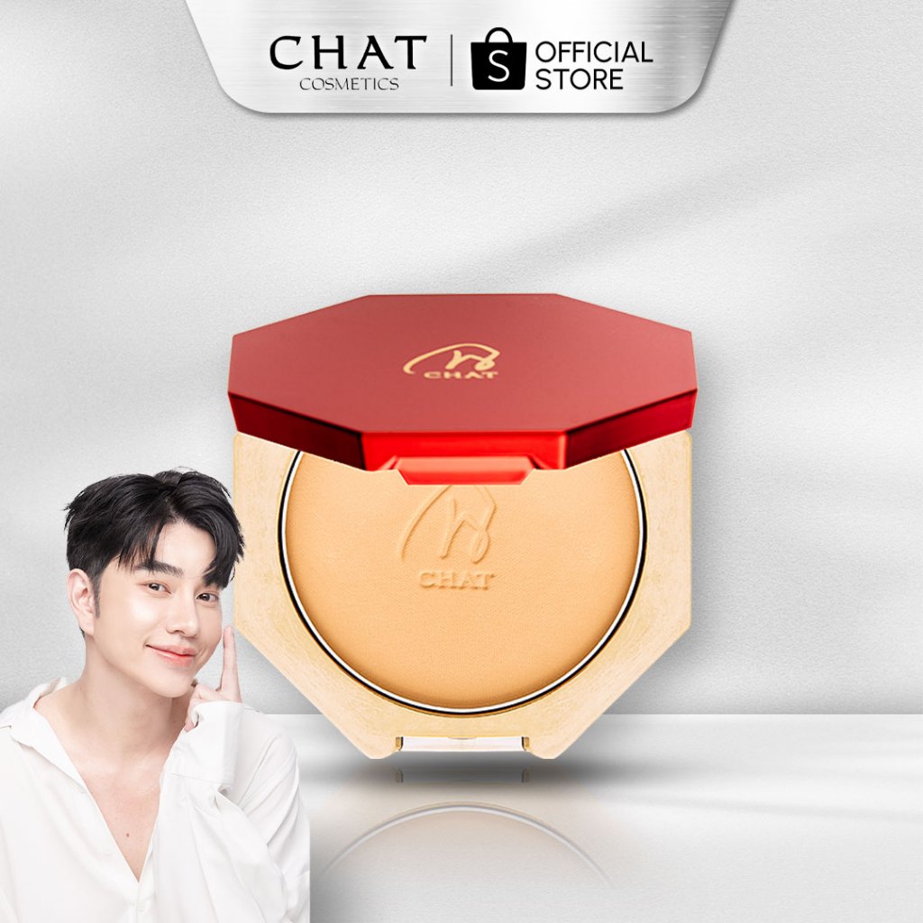 [ในไลฟ์ลดพิเศษ] แป้งผสมรองพื้นน้องฉัตร (ตลับเล็ก 7 กรัม) ของแท้ 100%