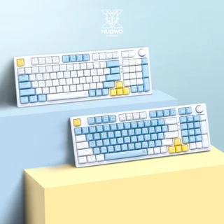 NUBWO X801 คีย์บอร์ดเกมมิ่ง Mechanical MINI RGB CIY Switch| มีสาย| Blue Red Sw. | ประกัน 2 ปี