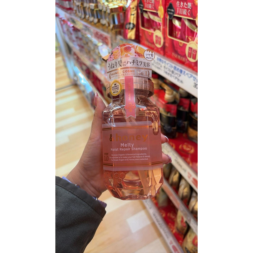 (แท้100%) honey Deep Moist Shampoo&Hair Treatment  440 มล (หิ้วจากญี่ปุ่น)