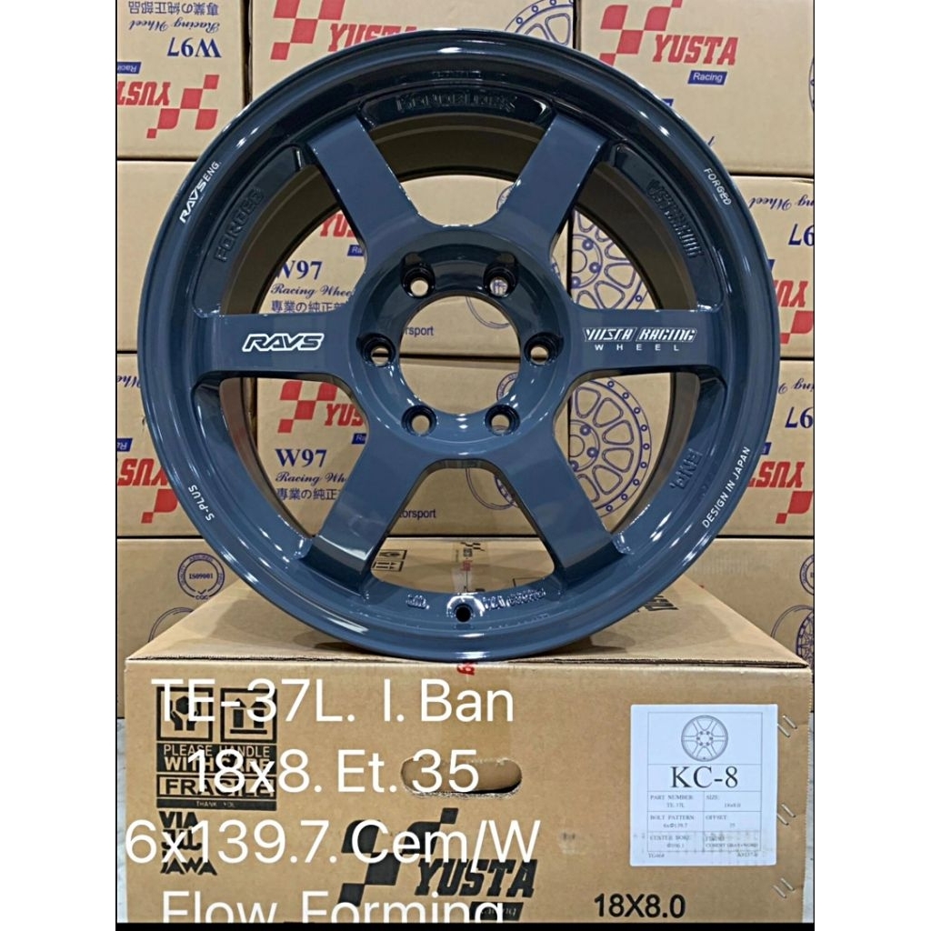 ล้อแม็กซ์ YUSTA​ IBAN​ขอบ18 6รู139.7​กว้าง8นิ้วET35​ FLOW​ FORMING​ มี9สี​ให้เลือก​ล้อคุณภาพแข็งแรงทนทานสวย(ราคา4ล้อ)