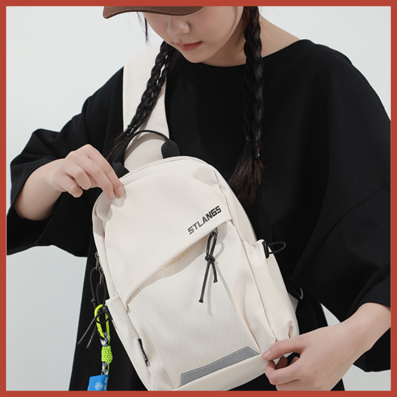 TSONG#50301 Lightweight small backpack, crossbody bag for men and women, student backpack, outdoor sports travel bag